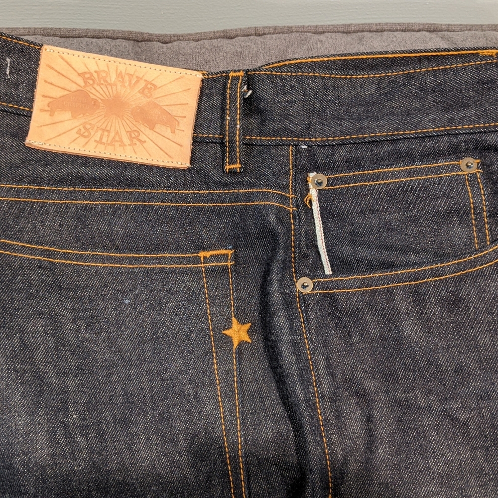 Bravestar raw " unfinished" selvage denim